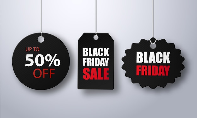 Black friday sale llustration banner template