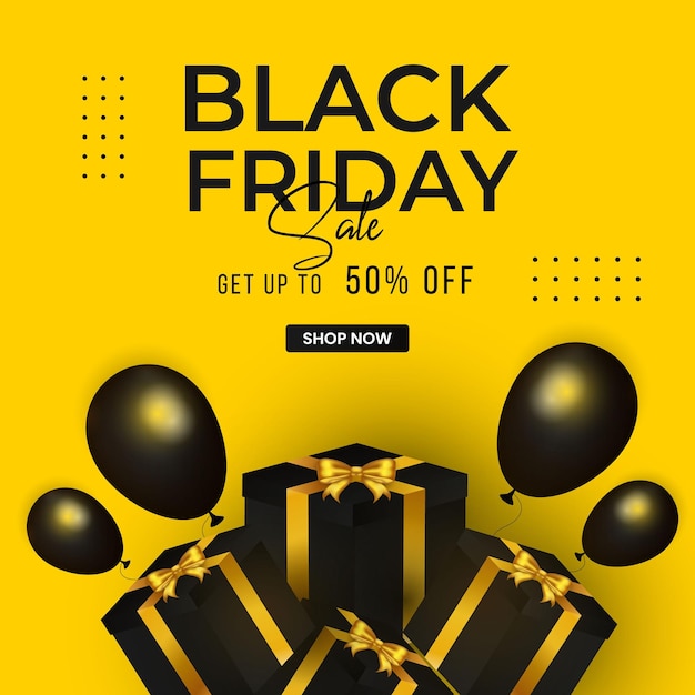 Black Friday sale Modern  discount poster and banner design