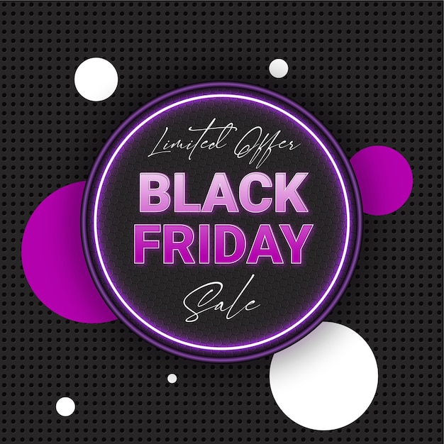 Black friday sale offer banner promotional festival poster