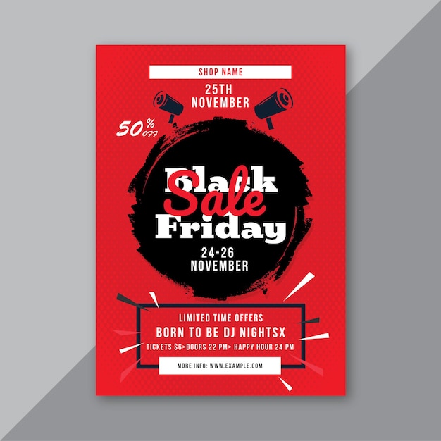 Black Friday Sale Offer Poster Template