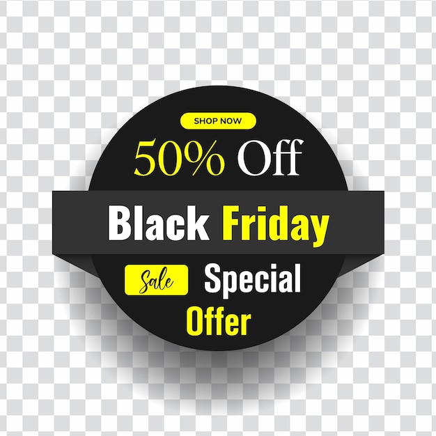 Black Friday sale offers social media post web banner template Yellow and the black color black