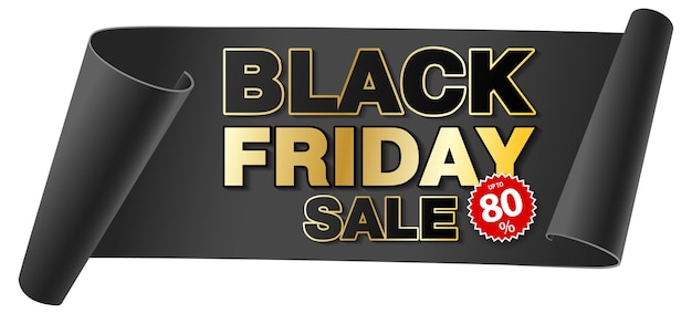 Black Friday Sale Paper Banner