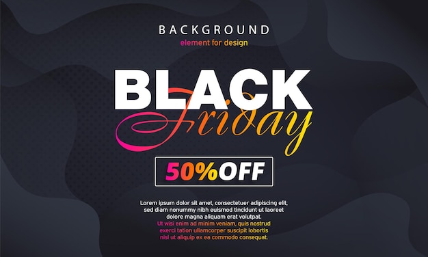 Black Friday Sale Poster Background