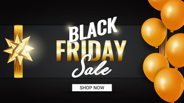 Black Friday sale poster or banner