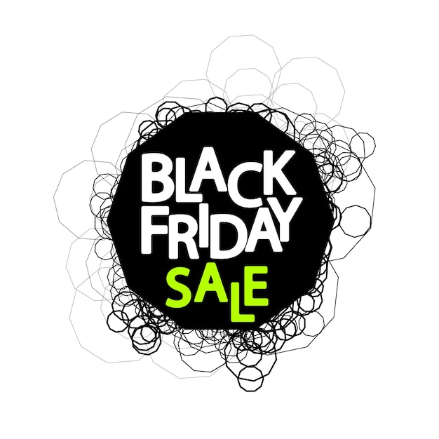 Black Friday Sale poster design template