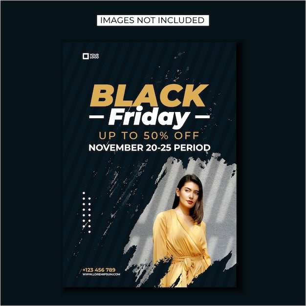 black friday sale poster template