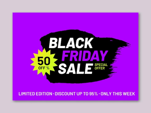 Black Friday sale promotion poster