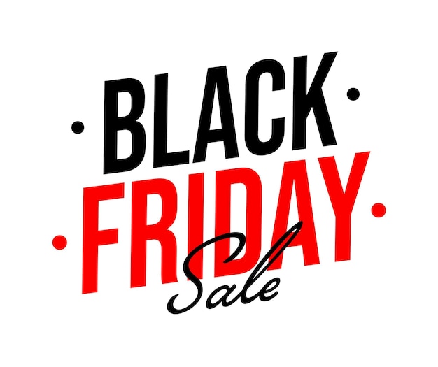 Black Friday sale promotion sticker or banner