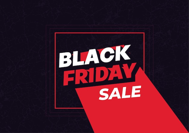 Black Friday Sale Red and black design poster