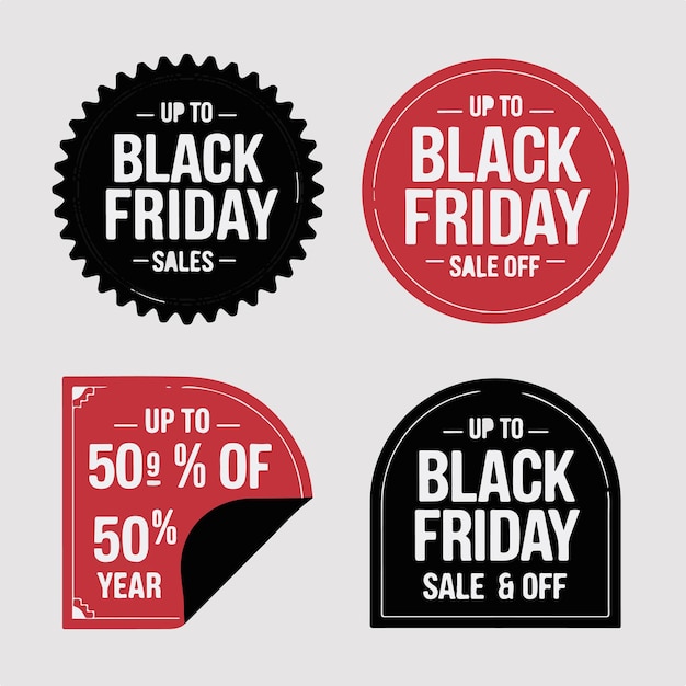 Vector a black friday sale sign that says black friday sale