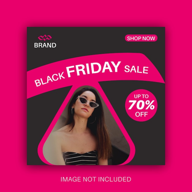 Black friday sale social media or instagram post template