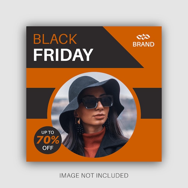 Black friday sale social media or instagram post template