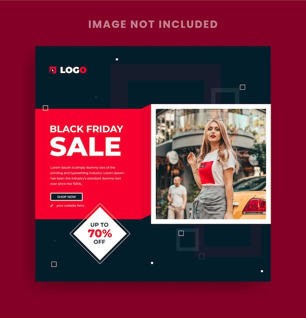 Black Friday Sale Social media post banner design