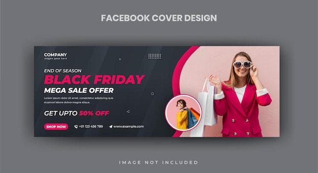 Black friday sale social media post instagram post web banner or facebook cover template