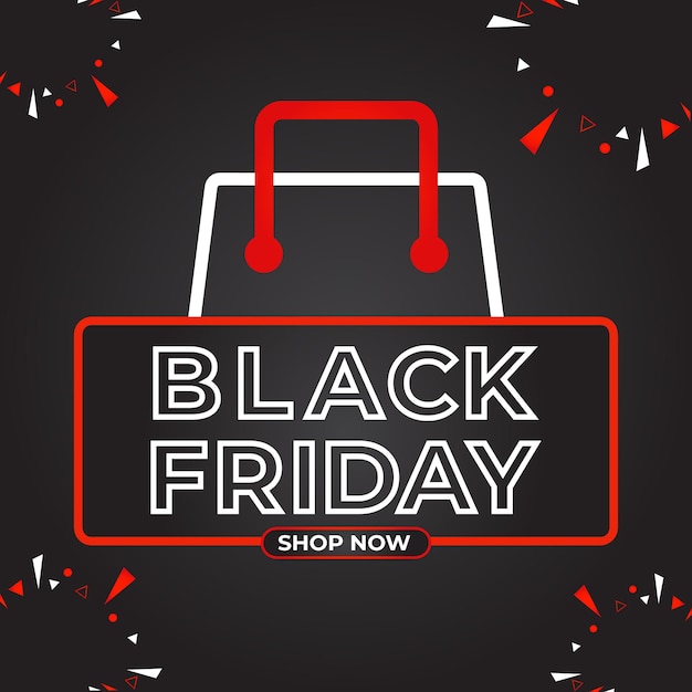 black friday sale social media post promotion