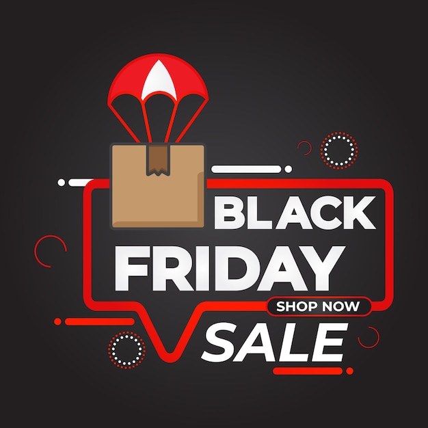 black friday sale social media post promotion