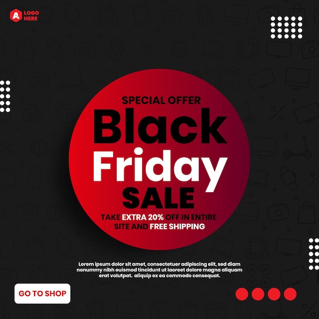 Black Friday Sale social Media Template