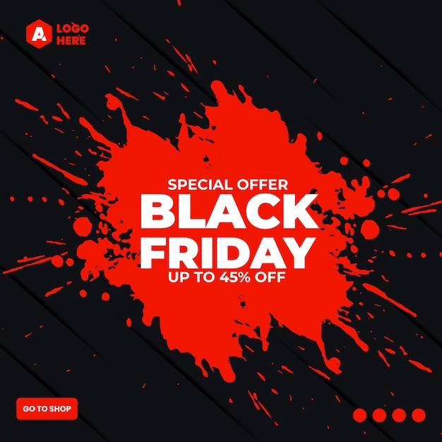 Black Friday Sale social Media Template