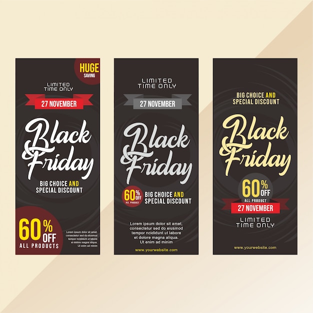 Black Friday sale Standing banner