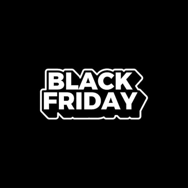 Black Friday Sale Template Text