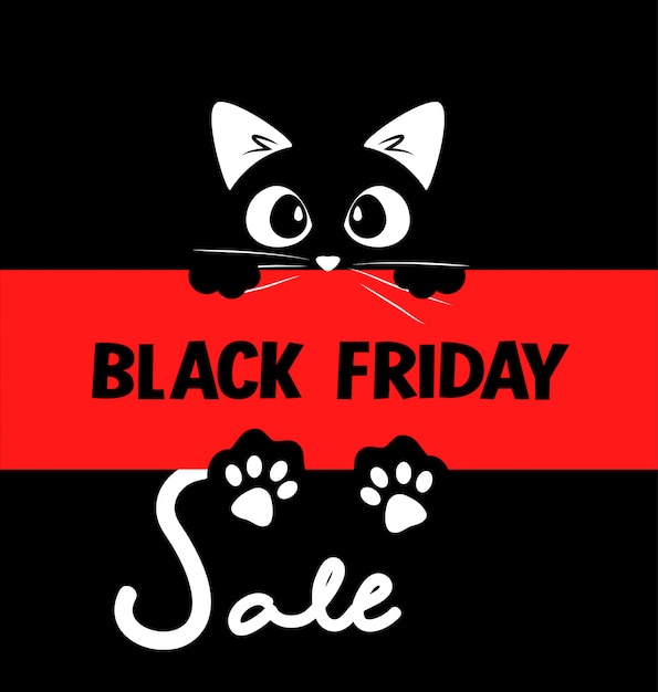 Black Friday sale typographic poster design 