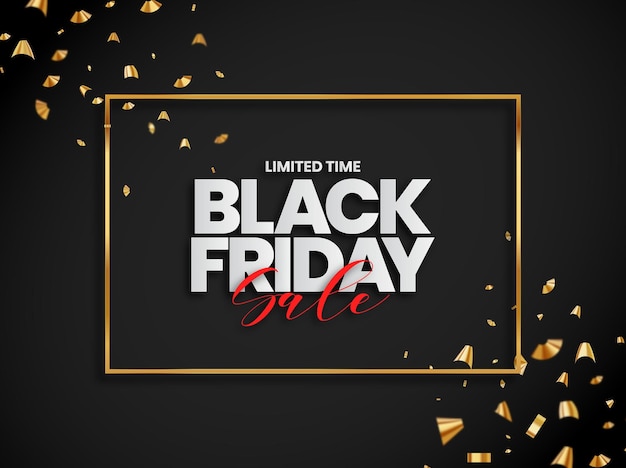 Black Friday Sale Vector Illustration