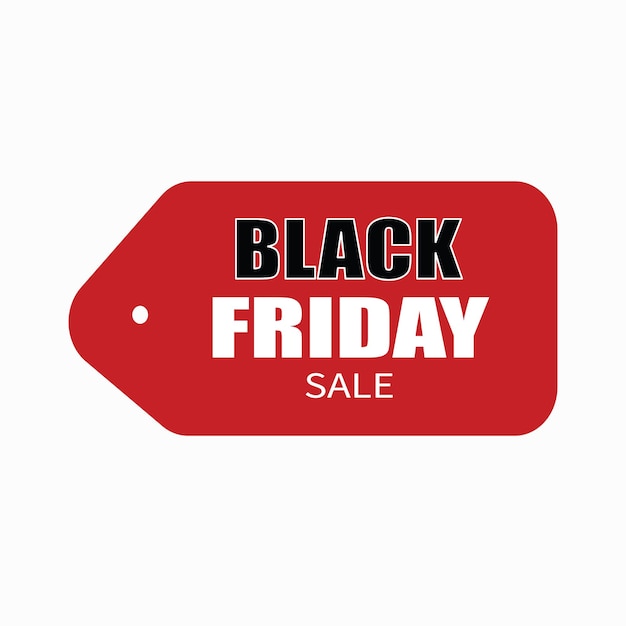 Black friday sale vector tag