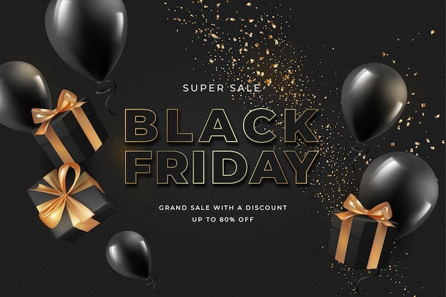 Black Friday sale web banner template