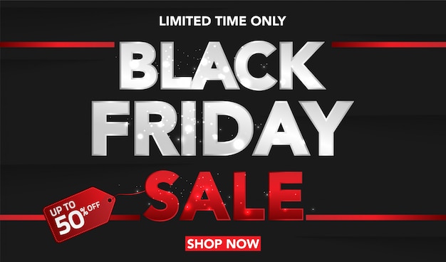 Black Friday sale with dark Background 