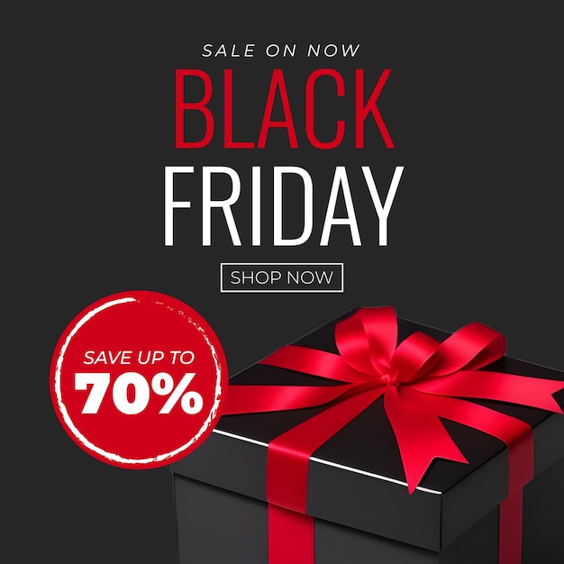 black friday shopping banner flyer brochure social media post template vector design