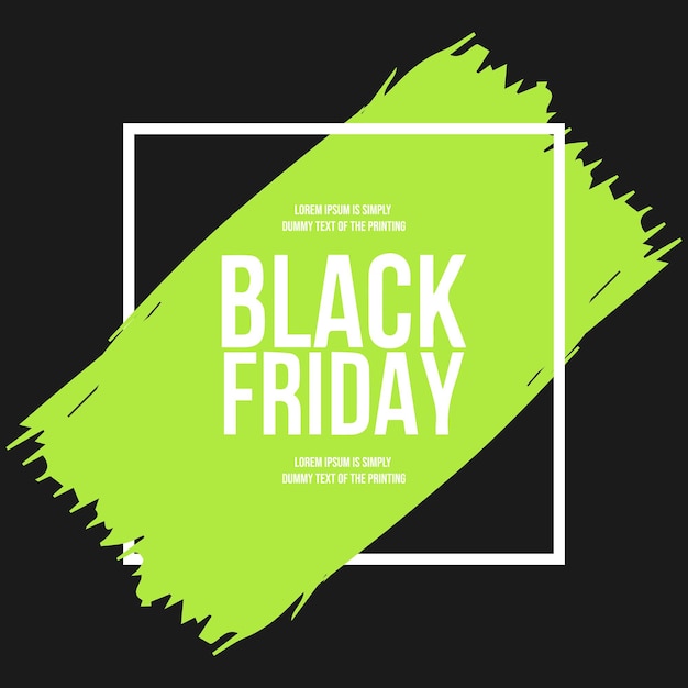 Black friday social media banner template