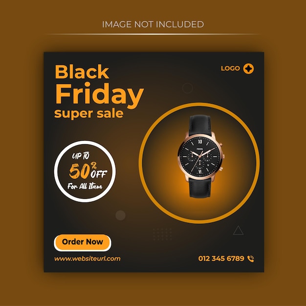 Black Friday social media post design