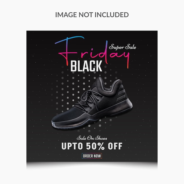 Black Friday social media post and Instagram post template