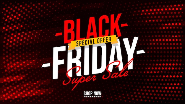 Black Friday special offer retail store promotion poster