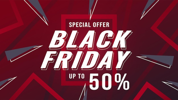 Black Friday super sale banner and poster for promotion