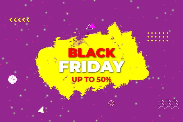 Black Friday Super Sale Black Friday Sale banner Black Friday template design Vector illustration