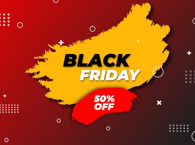 Black Friday Super Sale Black Friday Sale banner Black Friday template design Vector illustration