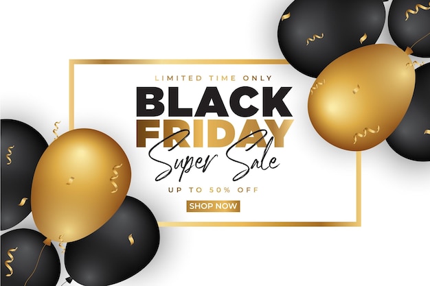 Black Friday super Sale vector design