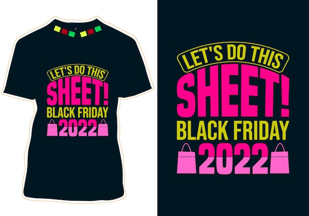 Black Friday T-shirt design Vector