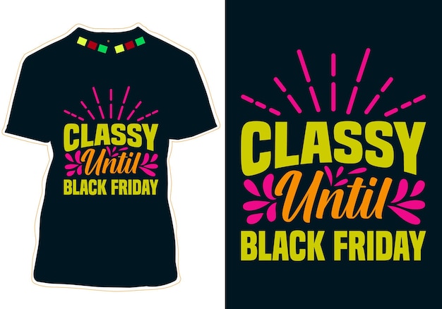 Black Friday T-shirt design Vector