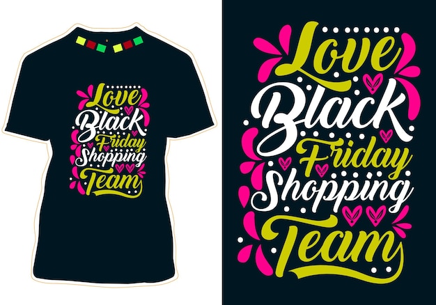 Black Friday T-shirt design Vector