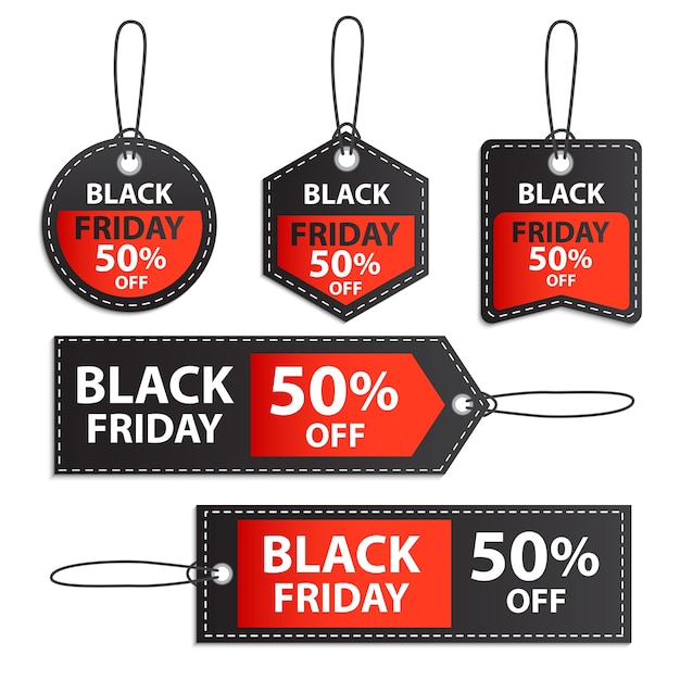 Black friday tag set