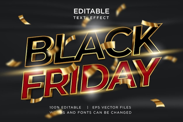 black friday text effect