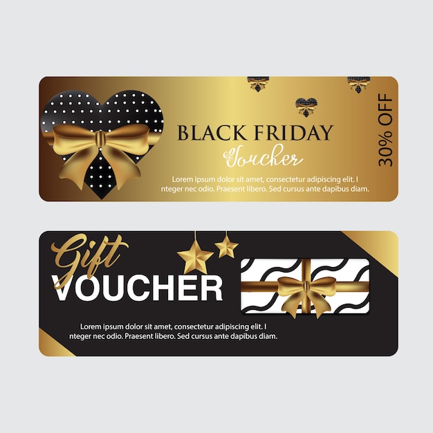 Black Friday Voucher Card Template 