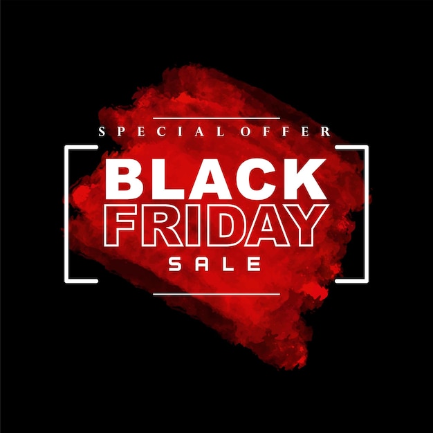 Black Friday weekend sale banner discount offer with modern brushstroke