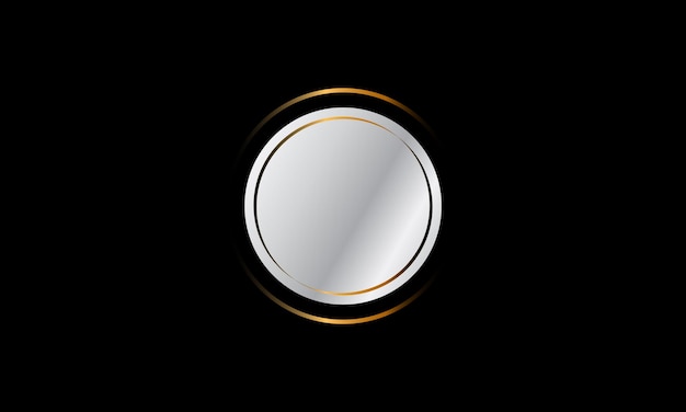 Black and gold abstract background with circle