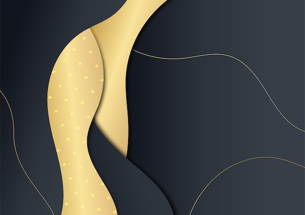 Black and gold abstract background