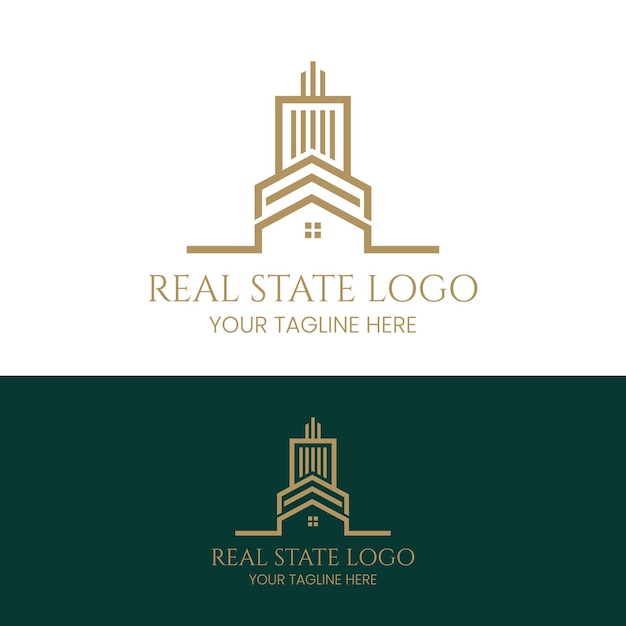 Black and gold color geometric logo