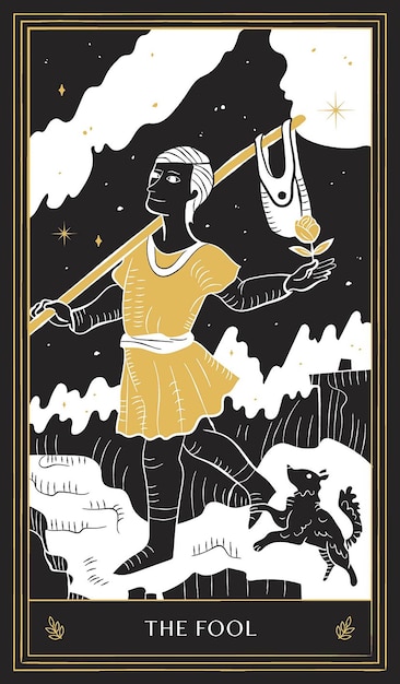 Black Gold Tarot Card