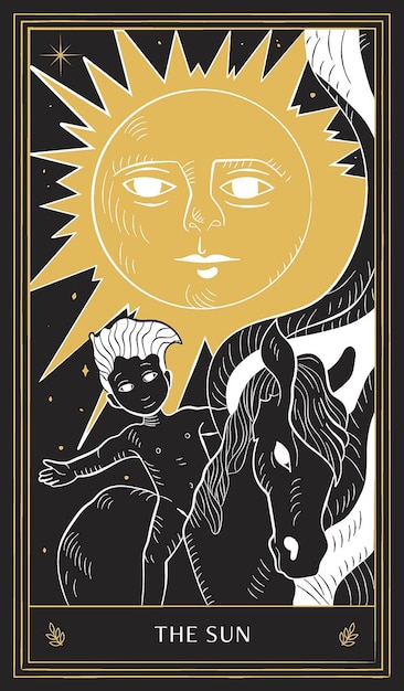 Black Gold Tarot Card